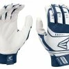 Easton Walk-Off Power Leverage Adult Batting Gloves - White Navy 1 Easton Walk-Off Power Leverage Adult Batting Gloves - White Navy -Mizuno Sales Store 122 a12104 whitenavy l mainProductImage FullSize