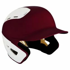 Mizuno B6 Batting Helmet 2Tone - Cardinal, White