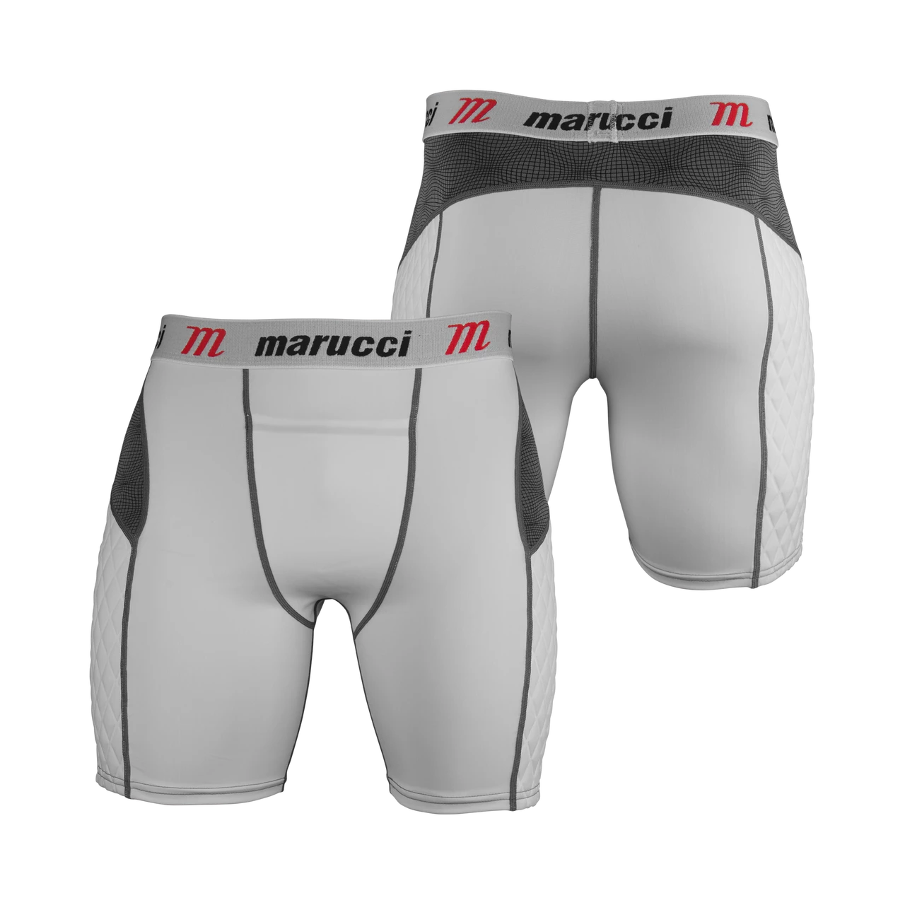Marucci Youth Elite Padded Baseball Slider With Cup - White 5 Marucci Youth Elite Padded Baseball Slider With Cup - White - Image 3