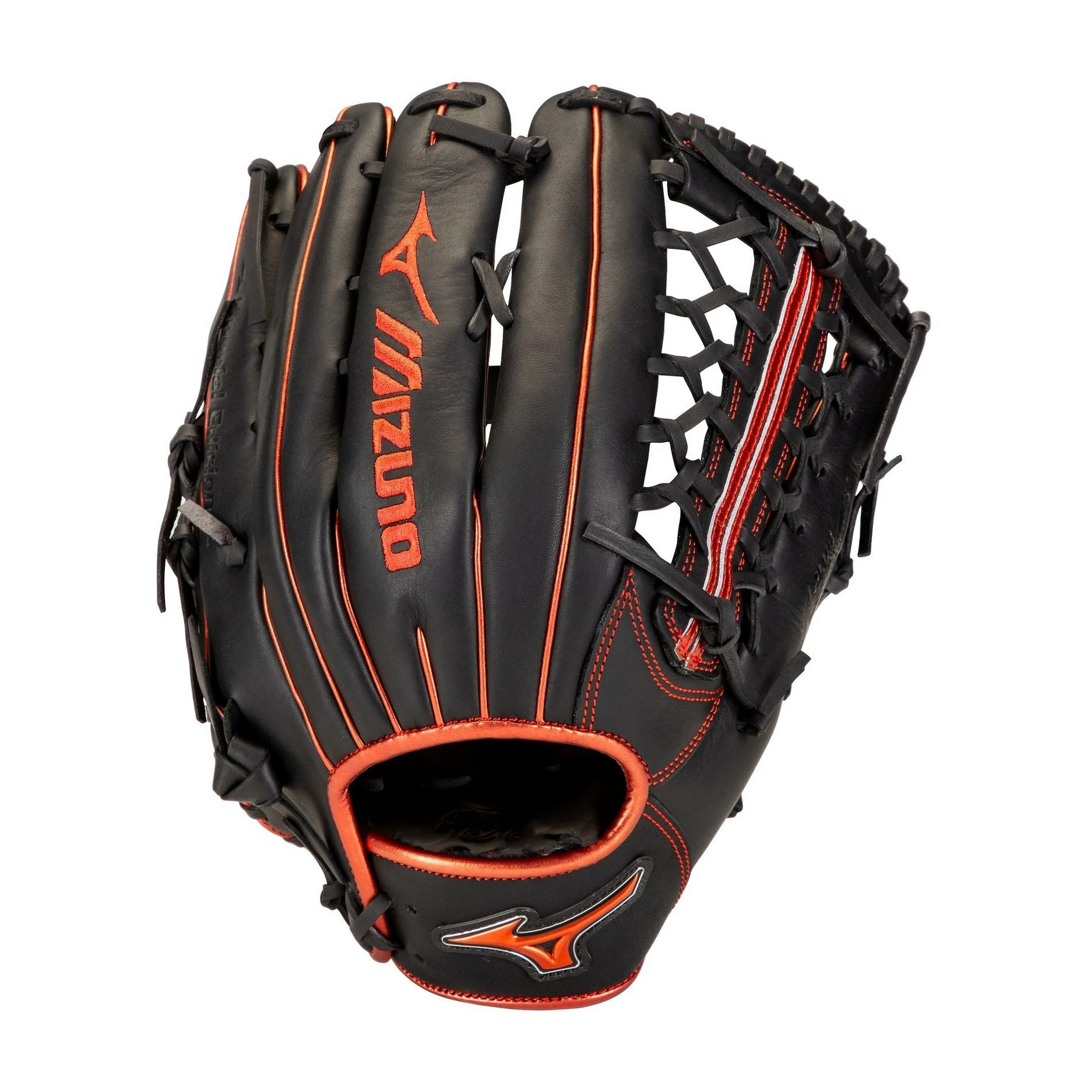 Mizuno MVP Prime SE 12.75" Outfield Glove - Black Red 3 Mizuno MVP Prime SE 12.75" Outfield Glove - Black Red