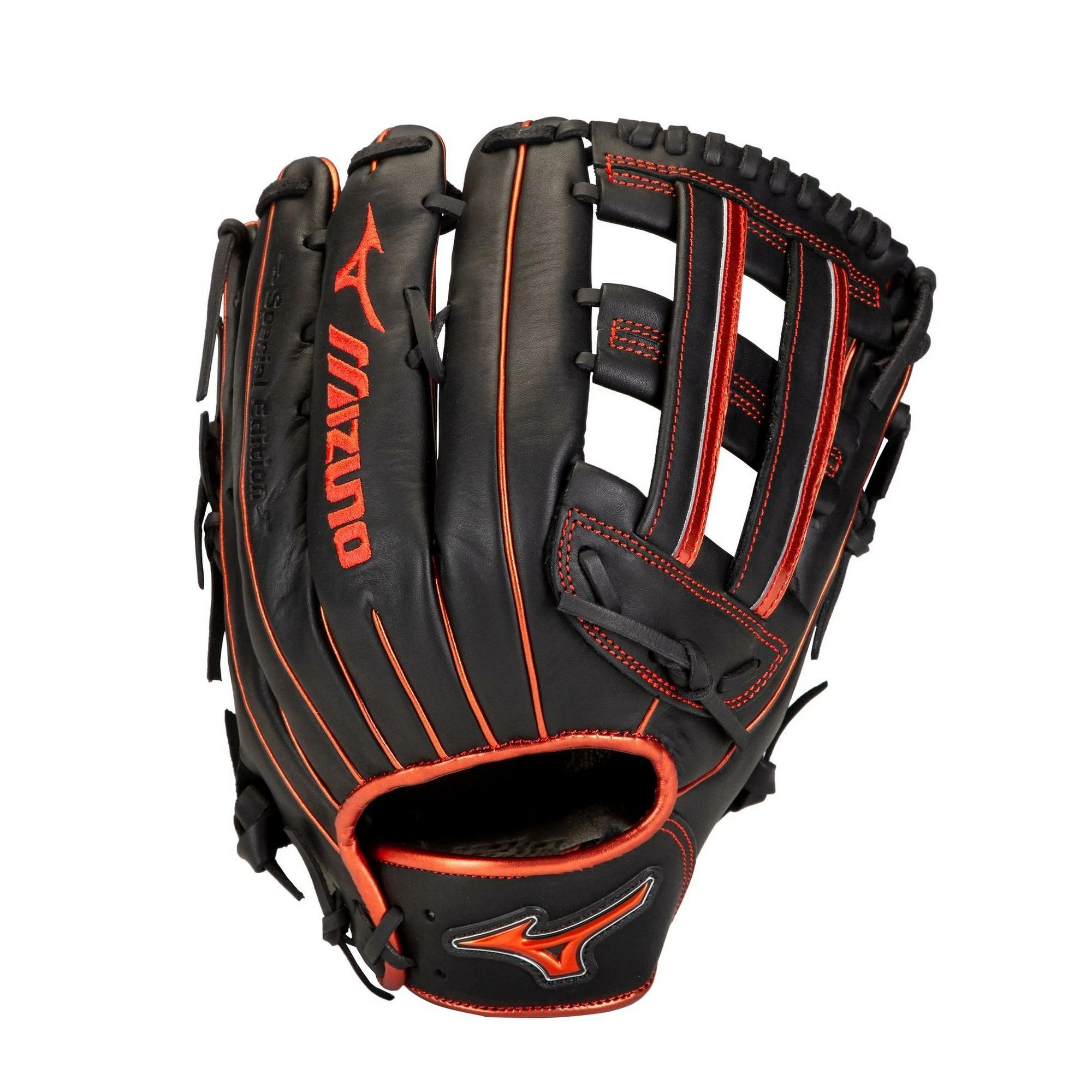 Mizuno MVP Prime SE 13.00" SP Utility Glove - Black Red 3 Mizuno MVP Prime SE 13.00" SP Utility Glove - Black Red