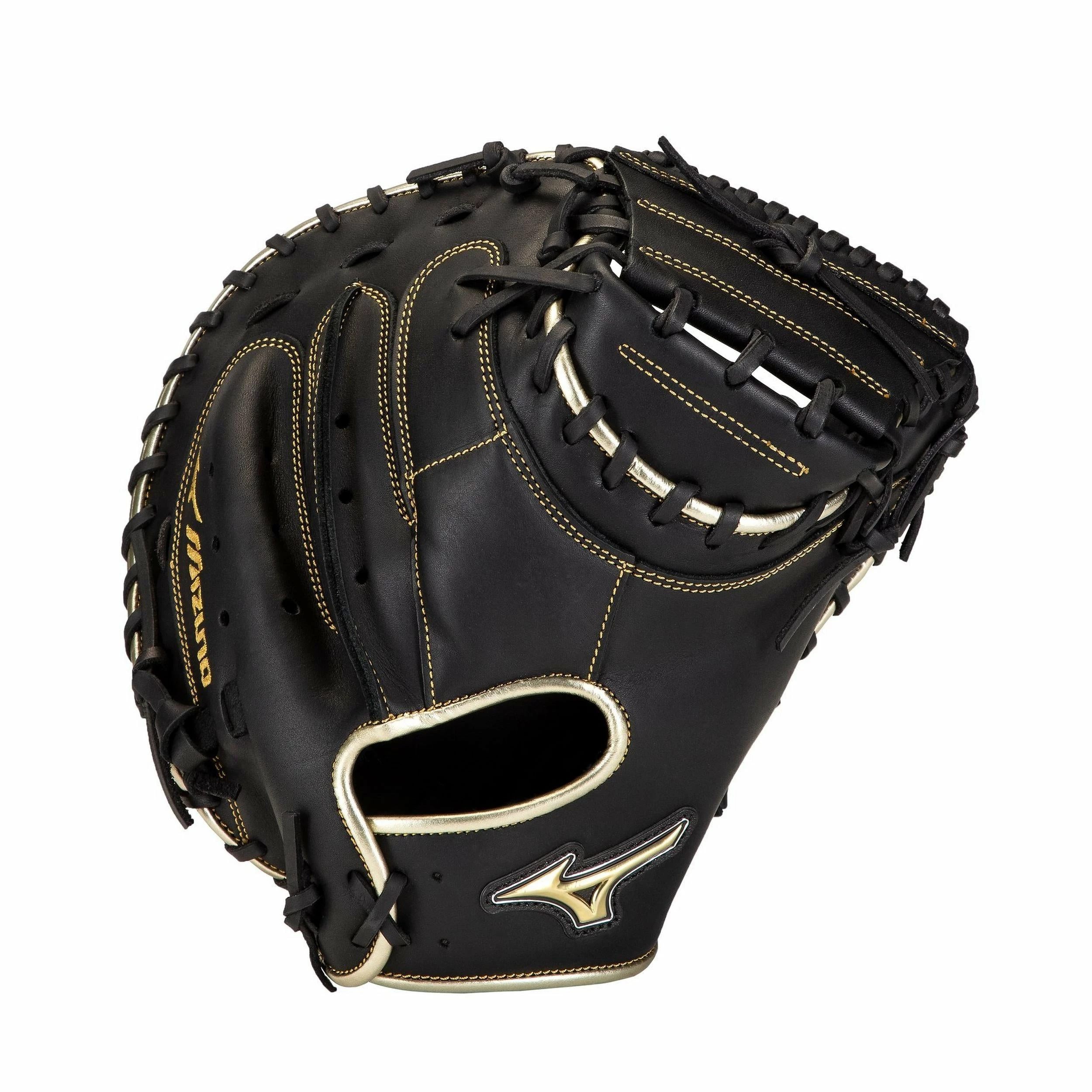 Mizuno MVP Prime SE 34.00" Catcher's Mitt - Black Gold 3 Mizuno MVP Prime SE 34.00" Catcher's Mitt - Black Gold