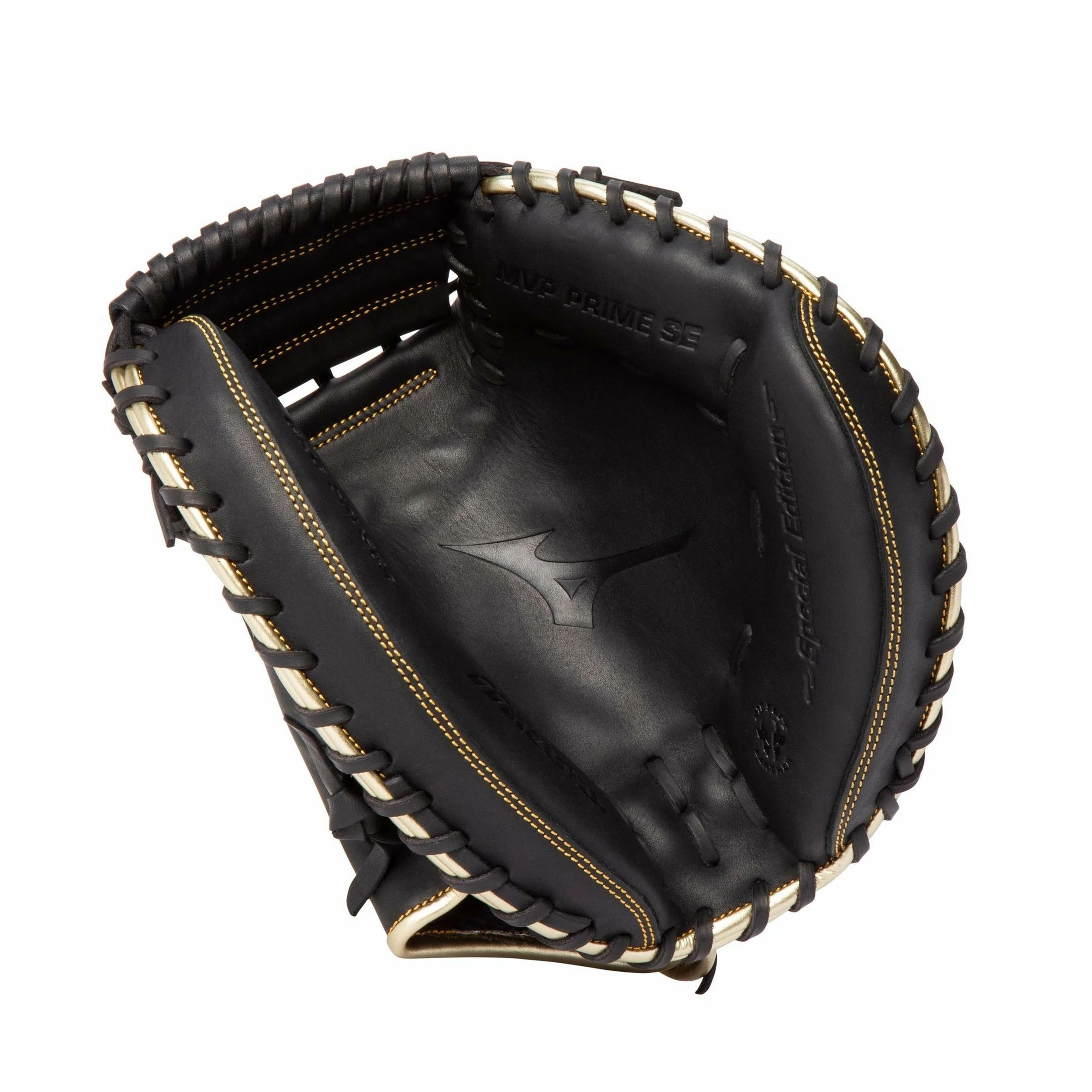 Mizuno MVP Prime SE 34.00" Catcher's Mitt - Black Gold 4 Mizuno MVP Prime SE 34.00" Catcher's Mitt - Black Gold - Image 2