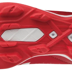 Mizuno Youth Select Nine JR Low Molded Cleats - Red White -Mizuno Sales Store 320581 1000 02