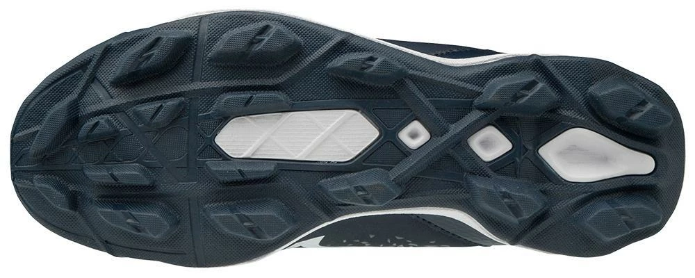Mizuno Youth Select Nine JR Low Molded Cleats - Navy White 5 Mizuno Youth Select Nine JR Low Molded Cleats - Navy White - Image 3
