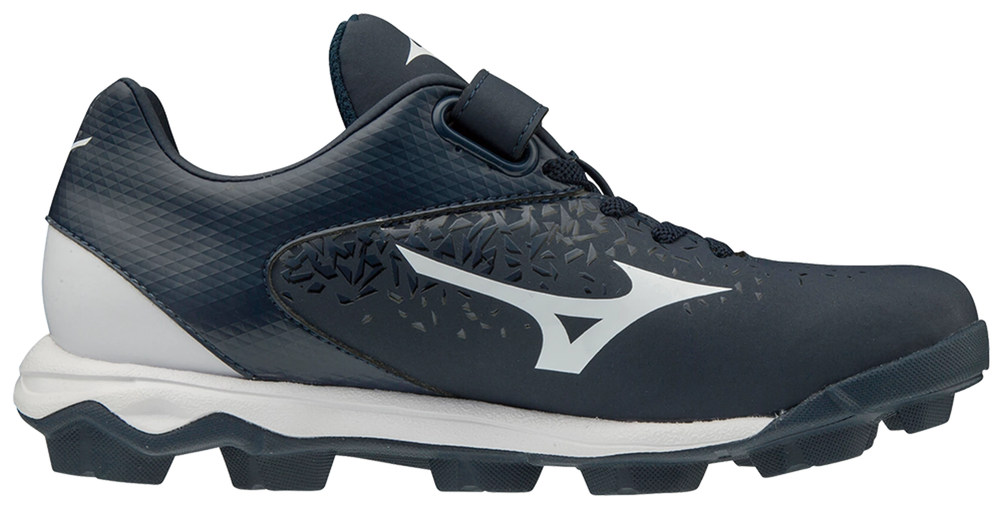 Mizuno Youth Select Nine JR Low Molded Cleats - Navy White 4 Mizuno Youth Select Nine JR Low Molded Cleats - Navy White - Image 2