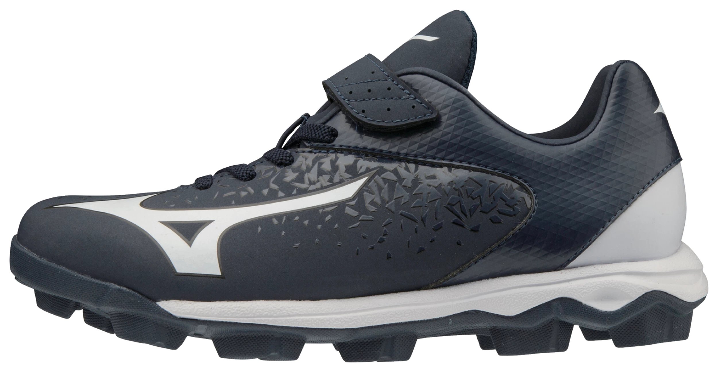 Mizuno Select Nine Low Molded Cleats - Navy White 3 Mizuno Select Nine Low Molded Cleats - Navy White