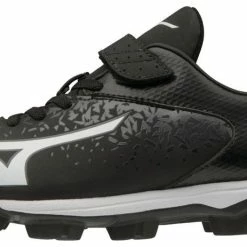 Mizuno Youth Select Nine JR Low Molded Cleats - Black White