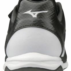 Mizuno Youth Select Nine JR Low Molded Cleats - Black White -Mizuno Sales Store 320581 9000 05
