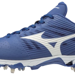 Mizuno 9-Spike Ambition Low Metal Cleats - Royal White