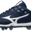 Mizuno Women's 9-Spike Advanced Finch Elite 5 FP Cleats - Navy White -Mizuno Sales Store 320639 5100