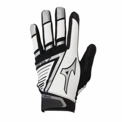 Mizuno F-257 Women's Softball Batting Gloves - White Black