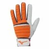 Mizuno B-130 Batting Gloves - Orange Charcoal -Mizuno Sales Store 330395 2092