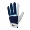 Mizuno B-130 Batting Gloves - Navy Light Blue
