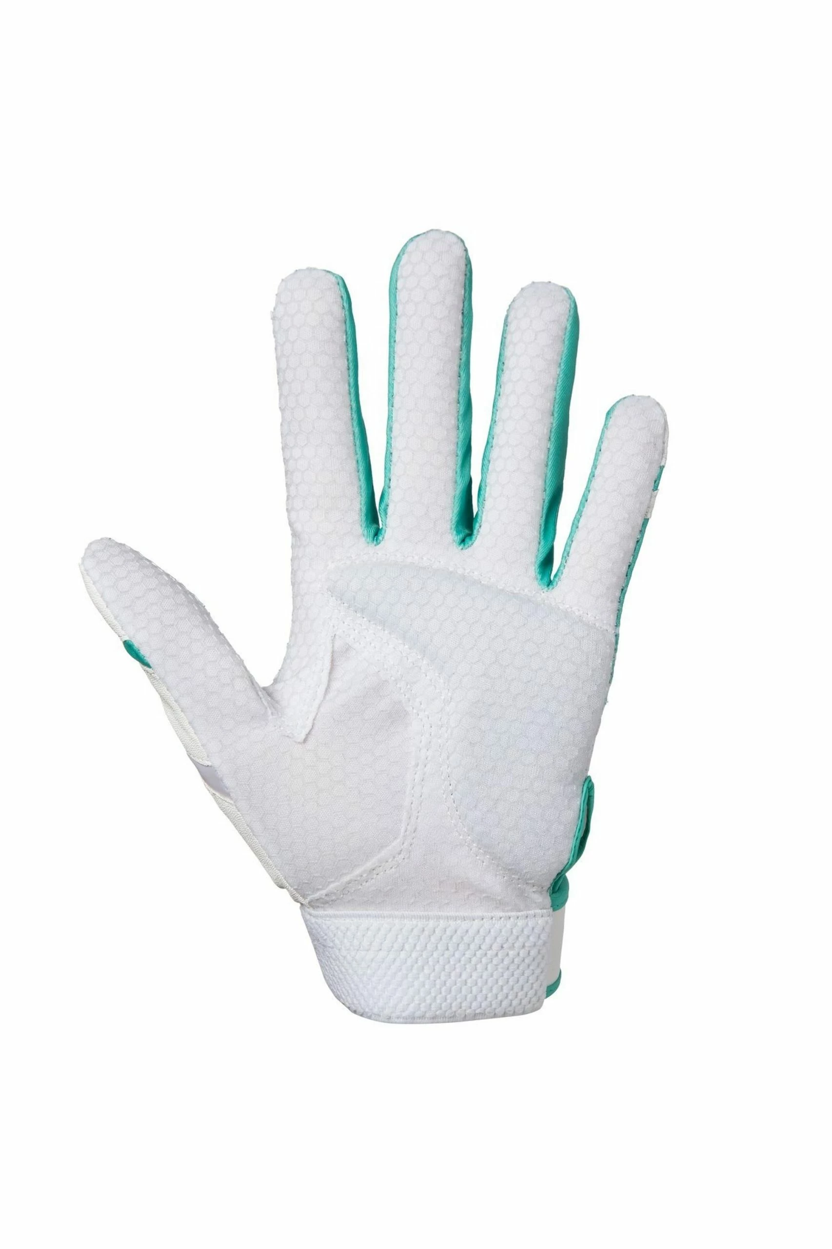 Mizuno Women's Finch Softball Batting Gloves - Mint White 4 Mizuno Women's Finch Softball Batting Gloves - Mint White - Image 2