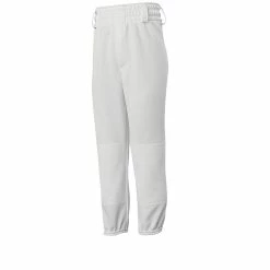Mizuno Youth MVP Pull Up Baseball Game Pant - White