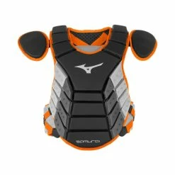Mizuno 2019 Samurai 14" Chest Protector Youth - Black Orange
