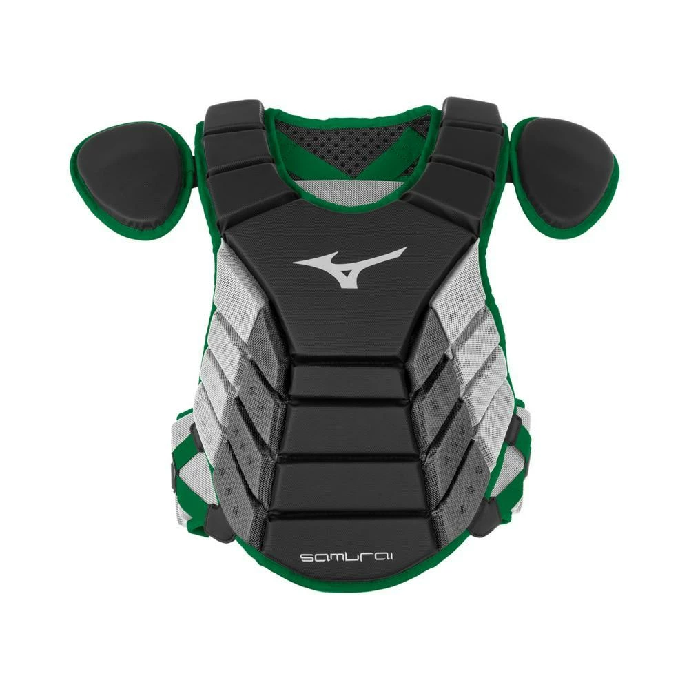 Mizuno 2019 Samurai 14" Chest Protector Youth - Black Forest 3 Mizuno 2019 Samurai 14" Chest Protector Youth - Black Forest