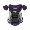 Mizuno 2019 Samurai 14" Chest Protector Youth - Black Purple