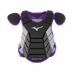 Mizuno 2019 Samurai 14" Chest Protector Youth - Black Purple