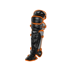 Mizuno Samurai Youth 14 1/2" Shin Guards 380383 - Black Orange