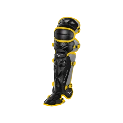 Mizuno Samurai Youth 14 1/2" Shin Guards 380383 - Black Yellow