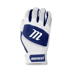 Marucci Badge Coach Pitch T-Ball Batting Glove - White Navy