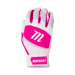 Marucci Badge Coach Pitch T-Ball Batting Glove - White Pink
