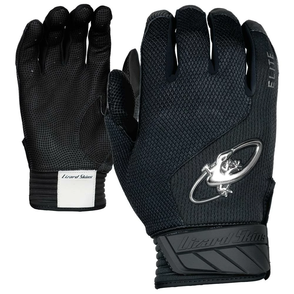 Lizard Skins Komodo Elite V2 Batting Gloves - Jet Black 3 Lizard Skins Komodo Elite V2 Batting Gloves - Jet Black