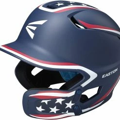 Easton Z5 2.0 Solid Batting Helmet With Universal Jaw Guard - Stars And Stripes