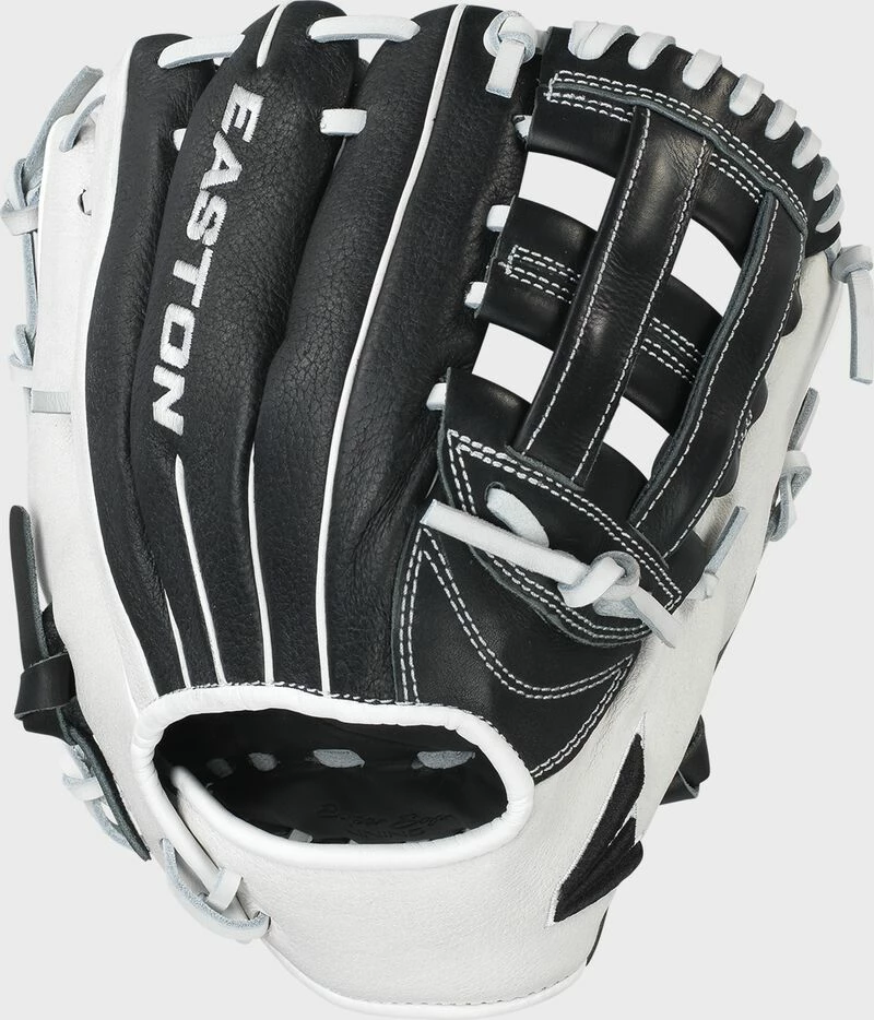 Easton Future Elite Youth 11.00" Infield Glove - Black White 3 Easton Future Elite Youth 11.00" Infield Glove - Black White