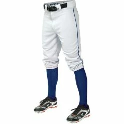 Easton Pro+ Piped Knicker Youth Baseball Pant - White Royal