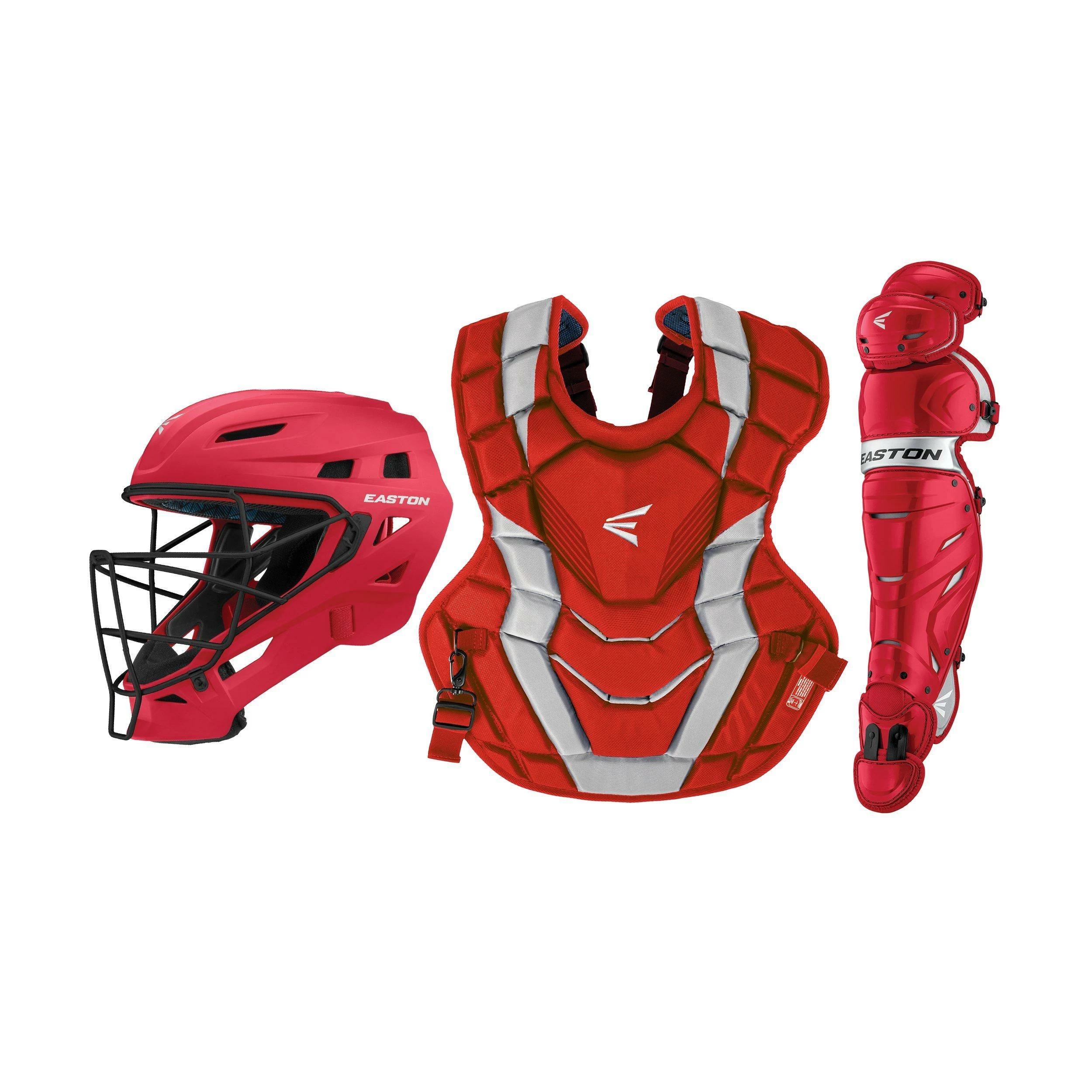 Easton Elite X Intermediate Catcher's Set - Royal Silver 3 Easton Elite X Intermediate Catcher's Set - Royal Silver