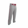 Easton Adult Rival 2 Piped Baseball Pants - Gray Red