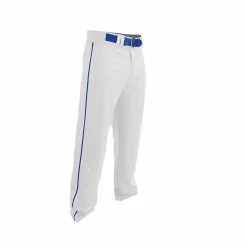 Easton Adult Rival 2 Piped Baseball Pants - White Royal