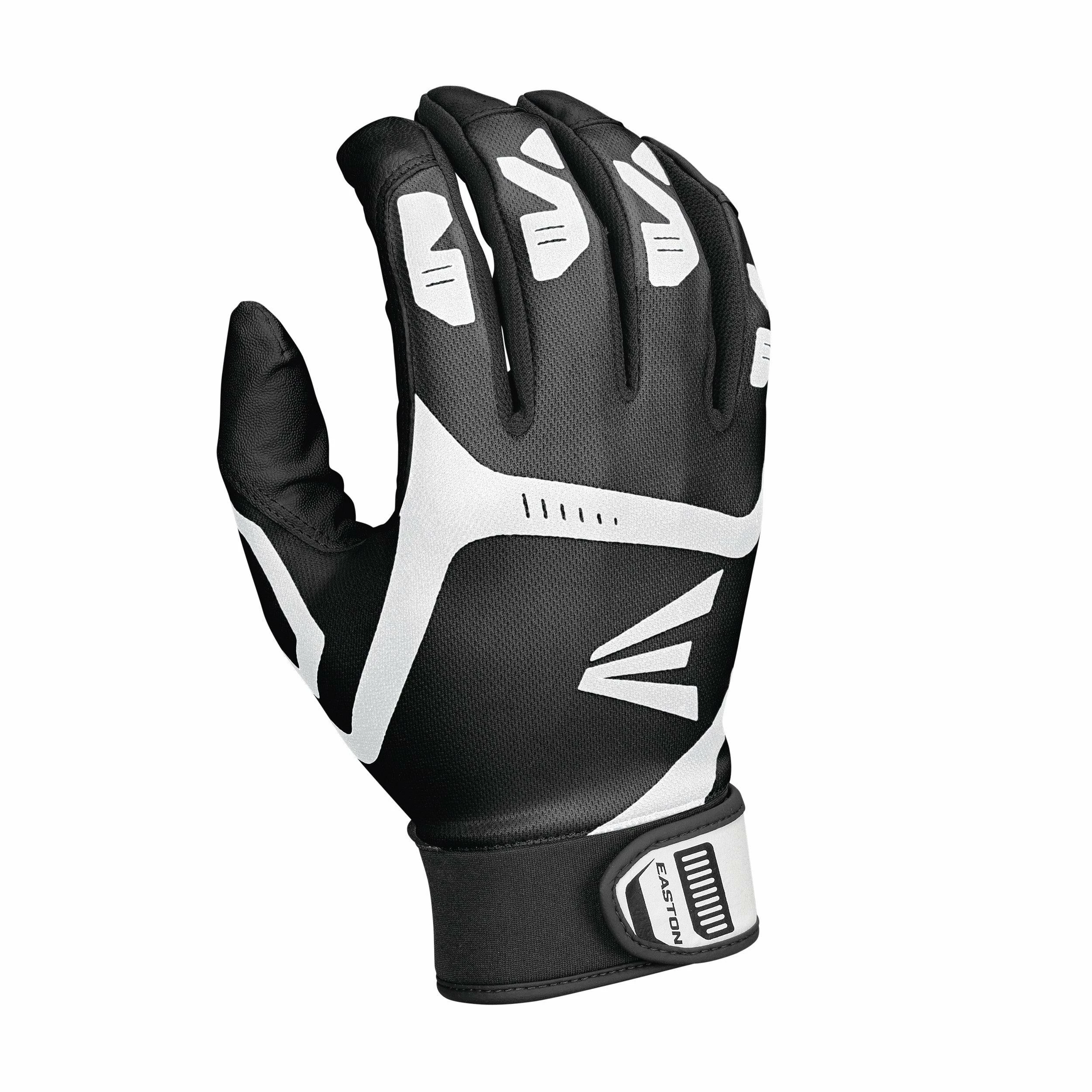 Easton Gametime Batting Gloves - Black 3 Easton Gametime Batting Gloves - Black