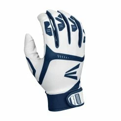 Easton Gametime Batting Gloves - White Navy