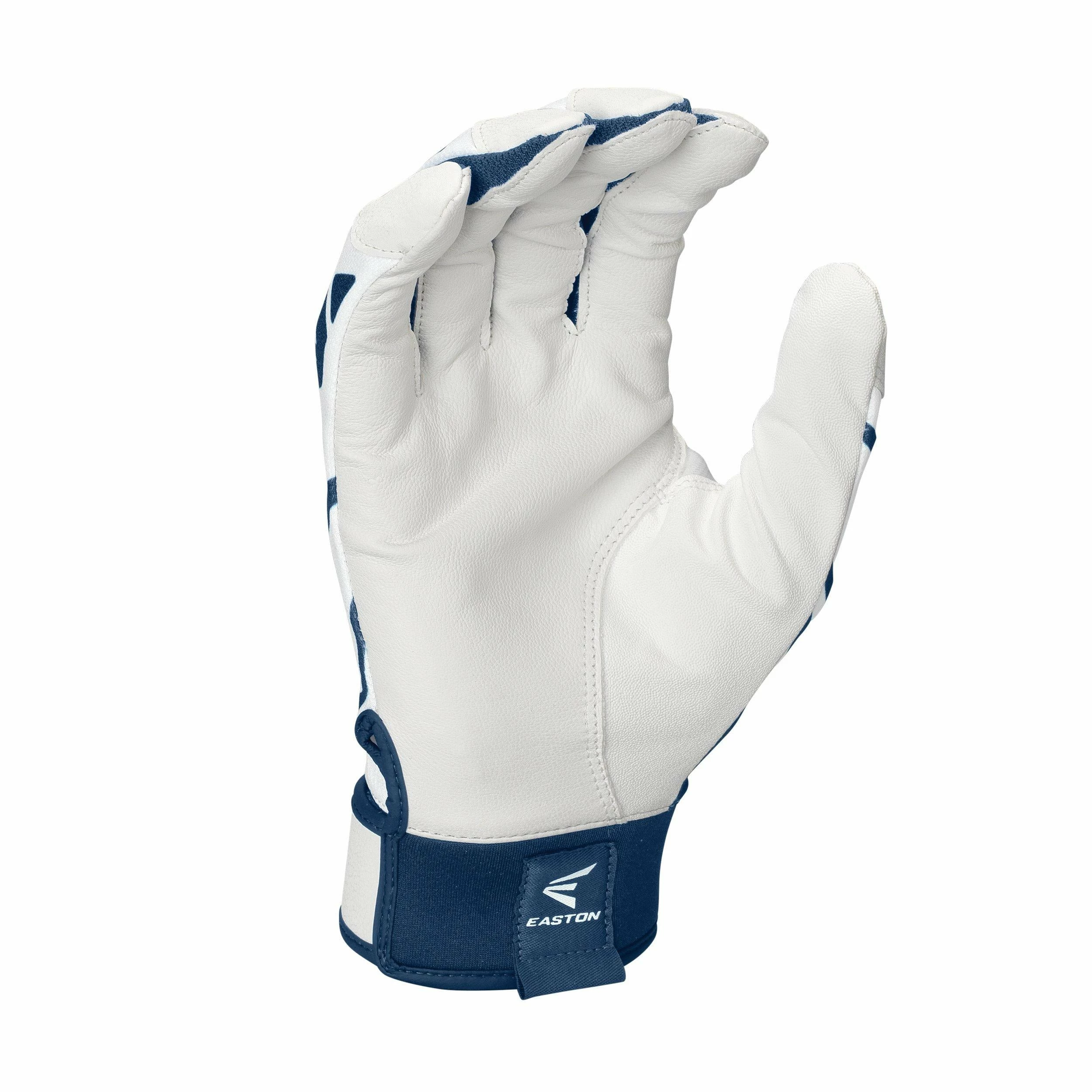Easton Gametime Batting Youth Gloves - White Navy 4 Easton Gametime Batting Youth Gloves - White Navy - Image 2