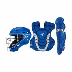 Easton Gametime X Intermediate Catcher's Set - Royal Silver