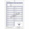 Glovers Glover's Baseball Softball 24 Line-Up Cards - 1 Book