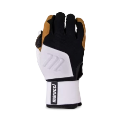 Marucci Blacksmith Full Wrap BG Batting Glove - White Black