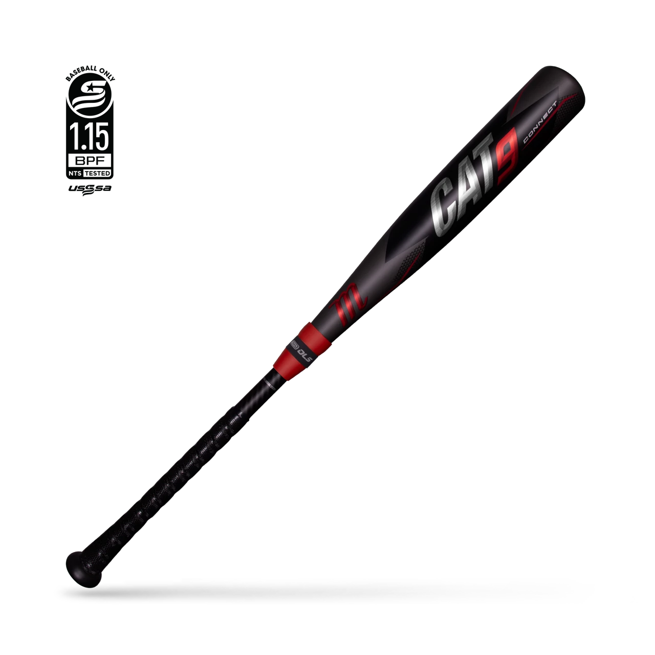 Marucci Cat9 Connect Senior League (-5) Bat - Black Red 3 Marucci Cat9 Connect Senior League (-5) Bat - Black Red