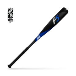Marucci F5 Senior League (-5) 2 5/8" Bat - Black Blue