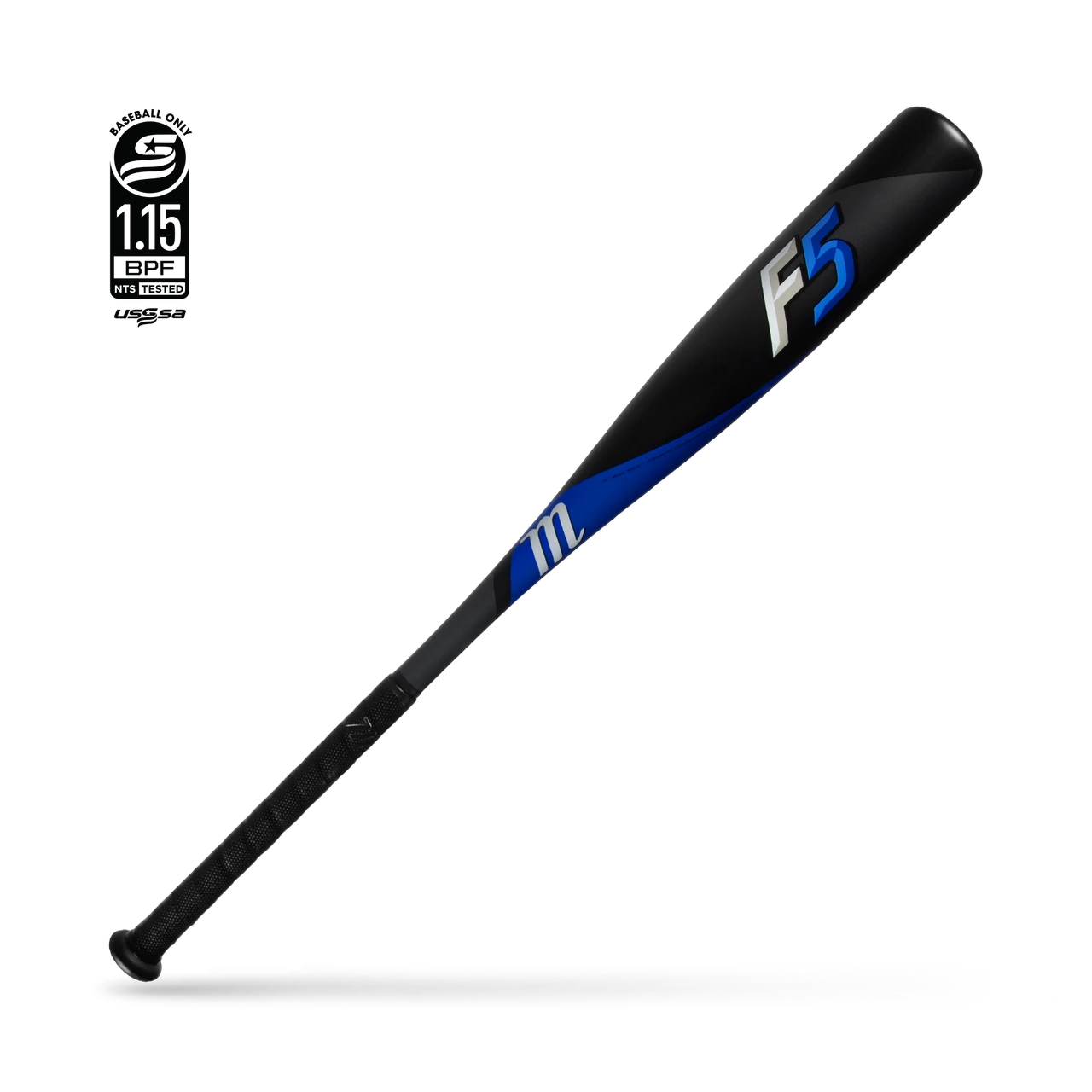 Marucci F5 Senior League (-5) 2 5/8" Bat - Black Blue 3 Marucci F5 Senior League (-5) 2 5/8" Bat - Black Blue