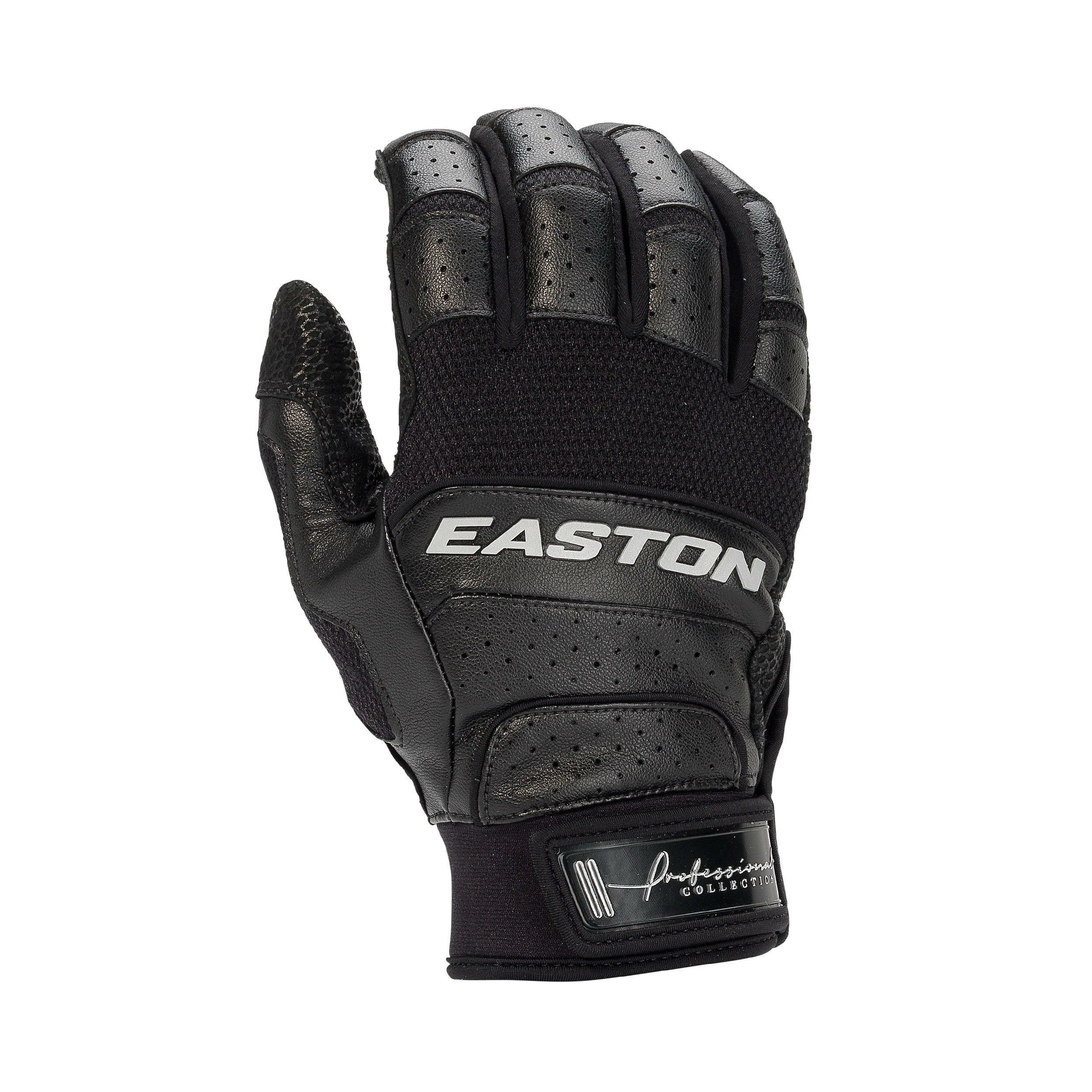Easton Professional Collection Batting Gloves - Black 3 Easton Professional Collection Batting Gloves - Black