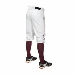 Easton Pro+ Piped Knicker Youth Baseball Pant - White Maroon -Mizuno Sales Store PROPIPEDKNICKERWHITEMAROON large c09e13a3 c6a6 4746 b51f d170a532a22d