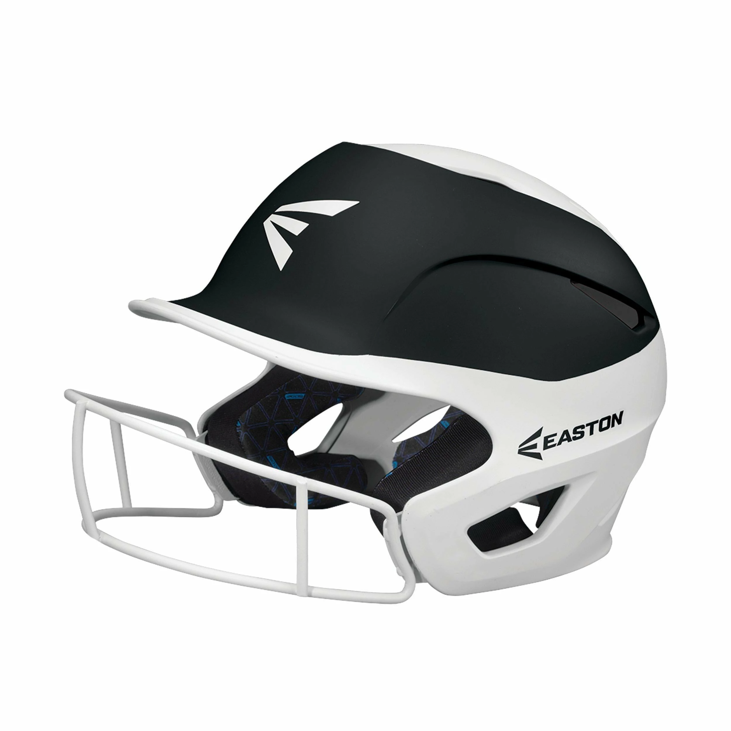 Easton Prowess Fastpitch Helmet Two Tone With Mask - White Black 3 Easton Prowess Fastpitch Helmet Two Tone With Mask - White Black