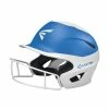 Easton Prowess Fastpitch Helmet Two Tone With Mask - White Carolina Blue