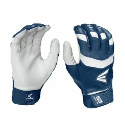 Easton Pro X Adult Batting Gloves - White Navy