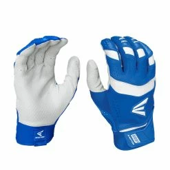Easton Pro X Adult Batting Gloves - White Royal